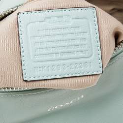 Pre Owned Coach Mint Green Courtney Legacy Leather Shoulder Bag