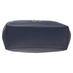 Coach Navy Blue Leather Edie Shoulder Bag