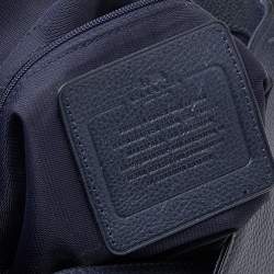 Coach Navy Blue Leather Edie Shoulder Bag