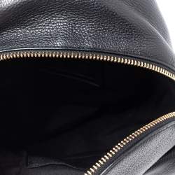Coach Black Leather And Nylon Mini Charlie Backpack