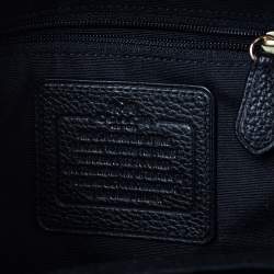 Coach Black Leather And Nylon Mini Charlie Backpack