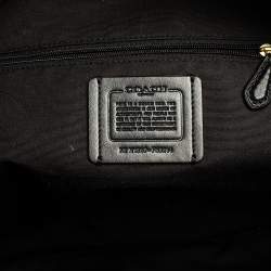 Coach Black/Beige Signature Coated Canvas and Leather Charlie Backpack