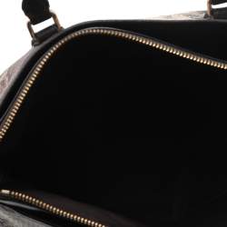 Coach Beige/Dark Brown Python Embossed Leather And Leather Morgan Tote