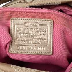 Coach Beige Signature Canvas Hobo