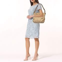 Coach Beige Signature Canvas Hobo