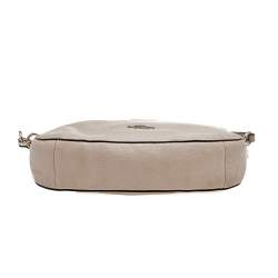 Pre Owned Coach Grey Leather Shoulder Bag