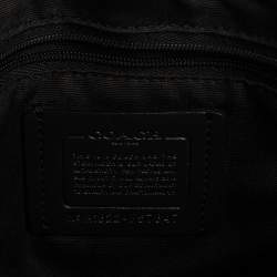 Pre Owned Coach Black Leather Mini Christie Carryall Satchel