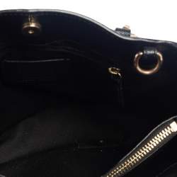 Pre Owned Coach Black Leather Mini Christie Carryall Satchel