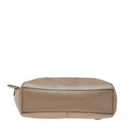 Coach Metallic Beige Leather Small Tote