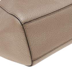 Coach Metallic Beige Leather Small Tote