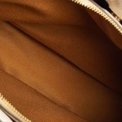 Coach Beige Signature Canvas and Leather Small Christie Carryall Satchel