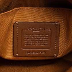 Coach Beige Signature Canvas and Leather Small Christie Carryall Satchel