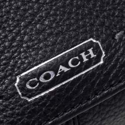 Pre Owned حقيبة كلتش كوتش جلد أسود