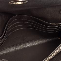 Pre Owned محفظة بسلسلة كوتش جلد ذهبي وذهبي وردي ميتالك