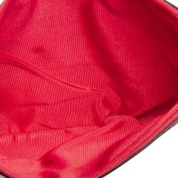 Pre Owned Coach Orange/White Fruit Print Coated Canvas and Leather City Reversible Tote