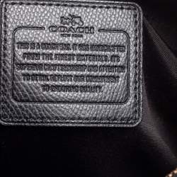 Coach Black/Brown Signature Coated Canvas and Leather Trim Messenger Bag