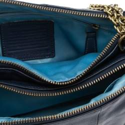 Pre Owned Coach Blue Leather Kristin Shoulder Bag