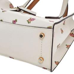 Pre Owned Coach Multicolor Floral Print Leather Charlie Carryall 28 Bag