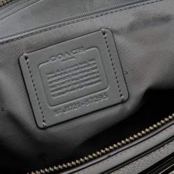 Pre Owned Coach Grey Leather Swagger 27 Carryall Satchel