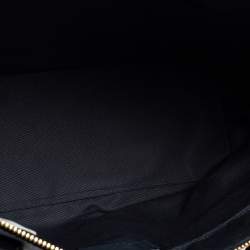 Pre Owned Coach Dark Blue Grainy Leather Gallery Tote