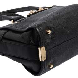 Pre Owned Coach Black Leather Swagger 27 Carryall Satchel