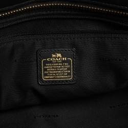 Pre Owned Coach Black Leather Swagger 27 Carryall Satchel