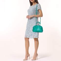 Pre Owned Coach Green Leather Mini Sierra Satchel