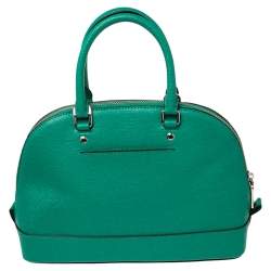 Pre Owned Coach Green Leather Mini Sierra Satchel