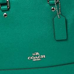 Pre Owned Coach Green Leather Mini Sierra Satchel