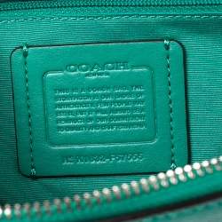 Pre Owned Coach Green Leather Mini Sierra Satchel