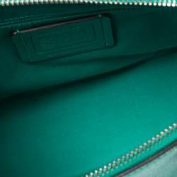 Pre Owned Coach Green Leather Mini Sierra Satchel