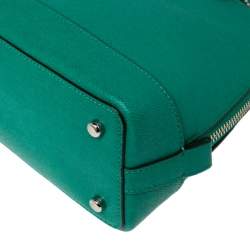 Pre Owned Coach Green Leather Mini Sierra Satchel