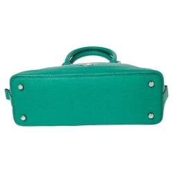 Pre Owned Coach Green Leather Mini Sierra Satchel