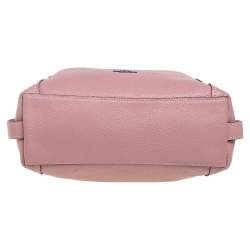 Pre Owned Coach Burnt Pink Leather Edie Satchel