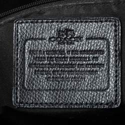 Coach Brown/Black Signature Canvas and Leather Celeste Hobo