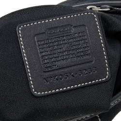 Pre Owned Coach Black Signature Canvas and Leather Soho Hobo