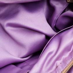 Pre Owned حقيبة يد كوتش بوبي غليم جلد وكانفاس مميز بيج