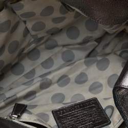 Pre Owned Coach Metallic Leather Julia Hobo