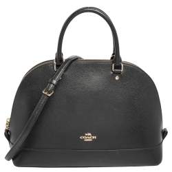 Pre Owned Coach Black Leather Sierra Satchel