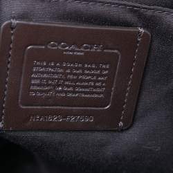 Pre Owned Coach White Leather Sierra Dome Satchel