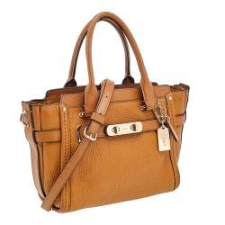 Coach Tan Leather Swagger 20 Carryall Satchel