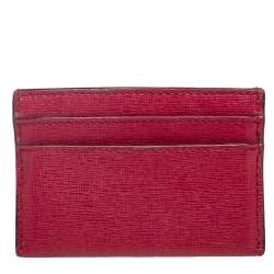 Coach Red Leather Card Case
