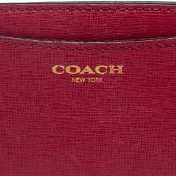 Coach Red Leather Card Case