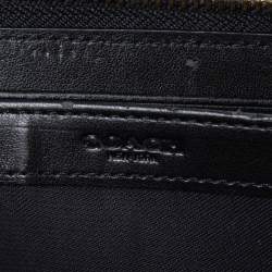 Coach Multicolor Python Embossed Leather Accordion Zip Around  Wallet