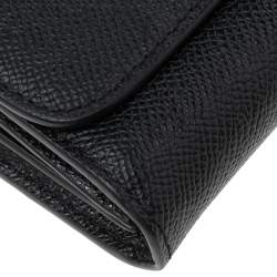 Coach Black Leather Accordion Card Case