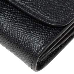 Coach Black Leather Accordion Card Case