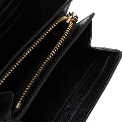Coach Black Leather Accordion Card Case