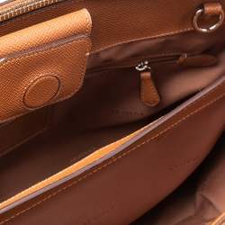 Pre Owned Coach Caramel Brown Leather Stanton Carryall Satchel