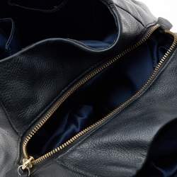 Pre Owned Coach Black Leather Edie 31 Shoulder Bag