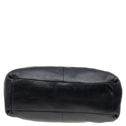 Pre Owned Coach Black Leather Edie 31 Shoulder Bag